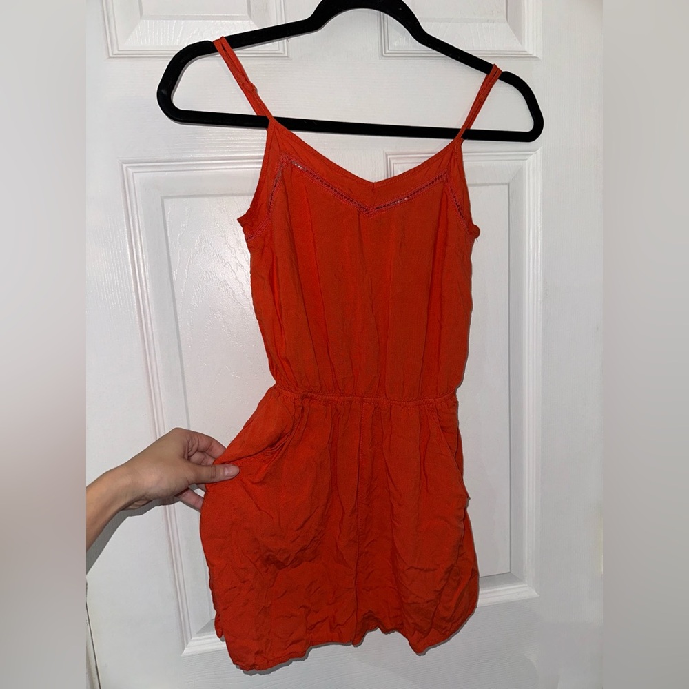 H&M Divided Orange Romper (2)